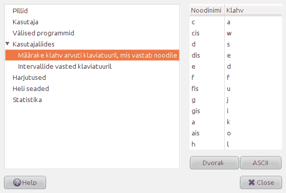 Ekraanipilt leheküljest 'Kasutajaliides' 'Eelistuste' aknas.