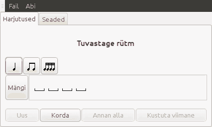 Ekraanipilt akordiharjutusest.