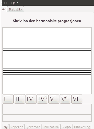 Skjermbilde fra programmet