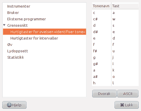 Screenshot of the 'Interface' page of the preferences window.