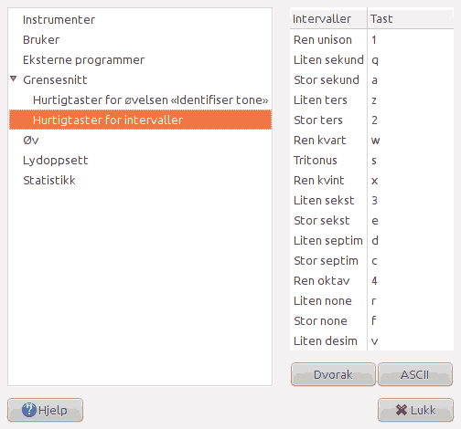Screenshot of the 'Interface' page of the preferences window.