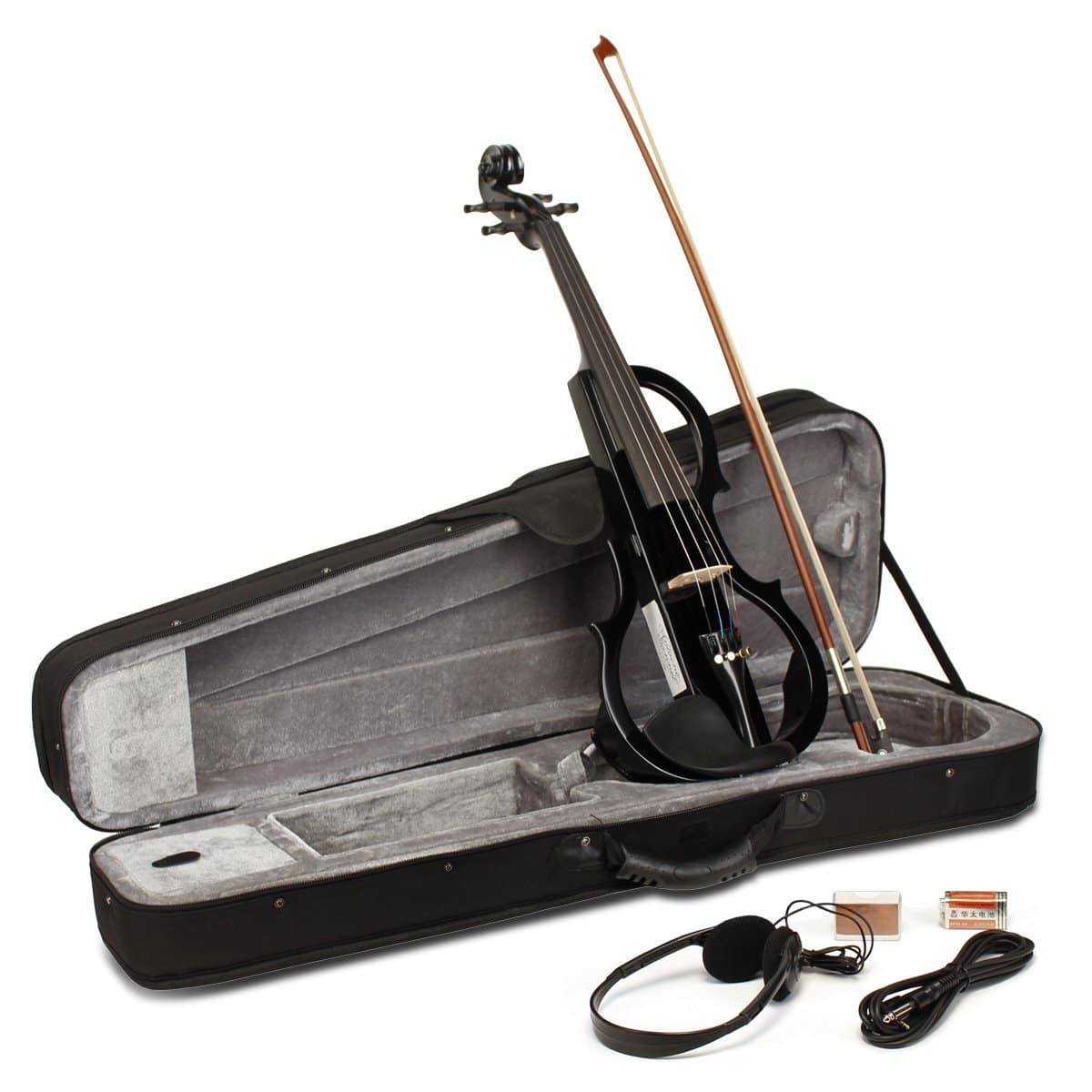 4/4 Violon Pleine Grandeur Violin Set pour Débutants Adultes Étudiants  Adolescents, Violon en bois érable - Noir - Cdiscount Instruments de musique