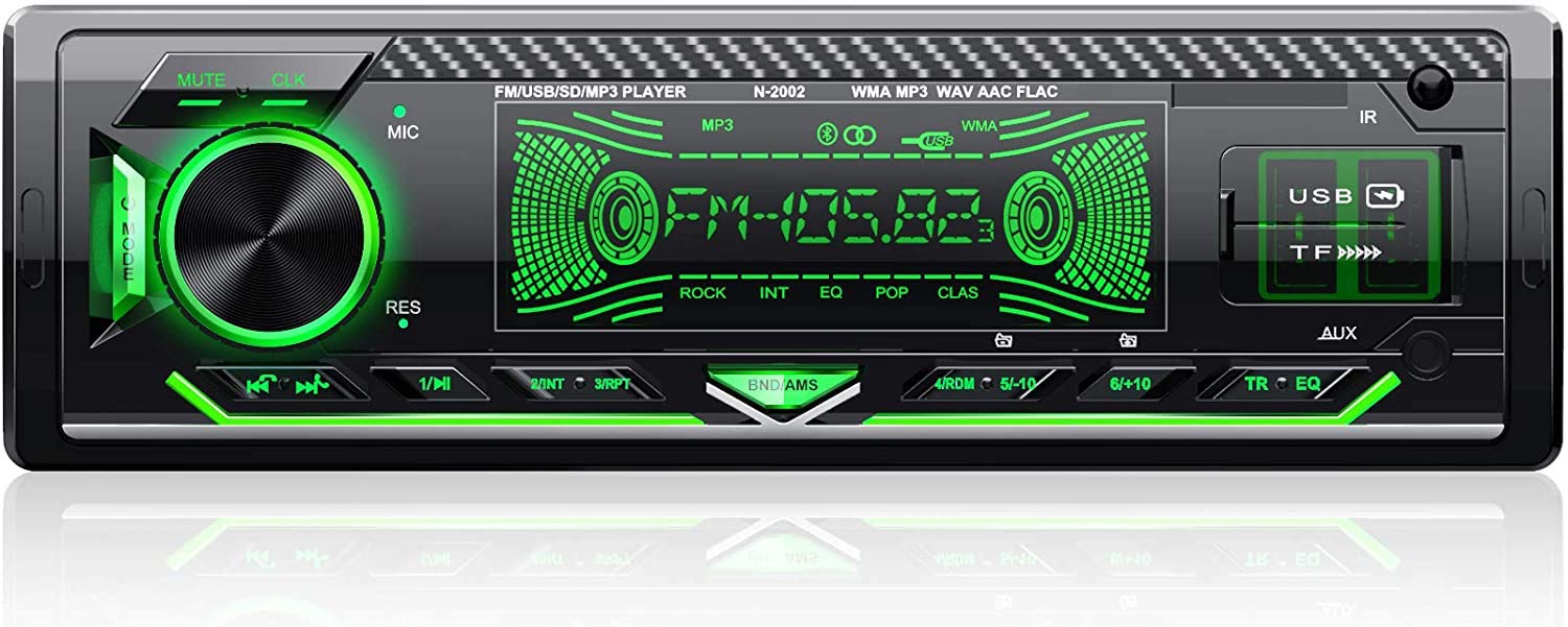 RDS Autoradio Bluetooth Main Libre, CENXINY 4 x 65W Poste Radio