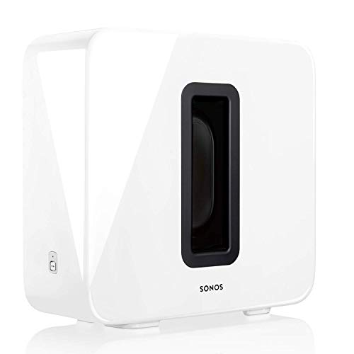 Sonos SUB Caisson de basse sans fil et subwoofer actif pour home cinema - Fonctionne avec le système audio multiroom Sonos - Blanc