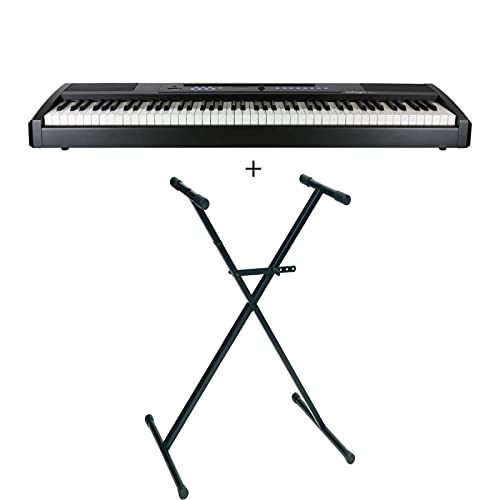 Pack Adagio SP75BK - Piano numérique 88 touches + stand en X - Noir mat