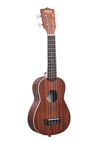 Kala Ukulélé Soprano Kala en acajou satiné avec bordure blanche (KA-S)