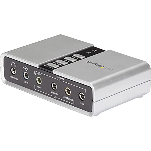 StarTech.com Adaptateur audio USB 7.1 - Carte son externe avec audio numérique SPDIF (ICUSBAUDIO7D)