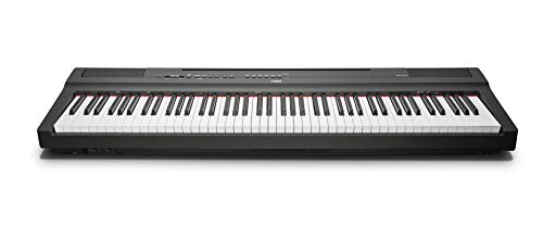 Yamaha P-125 piano numérique avec 88 touches – Compact, transportable et élégant – Compatible avec l'application Smart Pianist – Noir