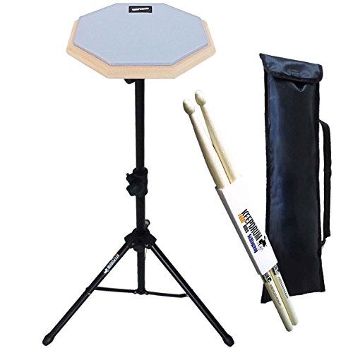 Set de tampons d'exercice Keepdrum DP Grau + Stativ + Sticks