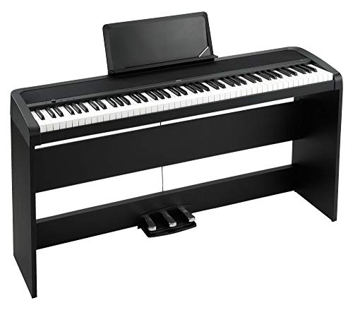 Korg B1SPBK Piano de concert « Slim Line » 8 sons, système de hauts-parleurs avec technologie Motional Feedback