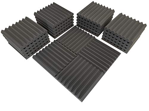 Lot de 24 carreaux de mousse acoustique triangulaire, 305 mm, 0,60 NRC