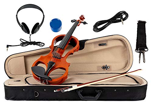 Classic Cantabile EV-81 Set complet violon électronique (casque audio,archet, câbles, coffre et bretelle inclus)