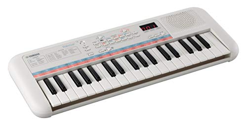 Yamaha Remie PSS-E30 – Clavier Mini Touches – Clavier d'initiation léger et portable pour enfants – Avec sonorités et bruitages intégrés – Blanc