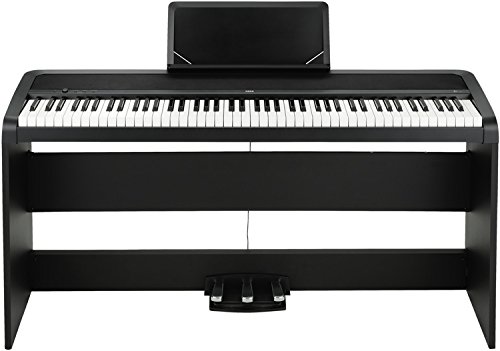 Korg B1SPBK Piano de concert « Slim Line » 8 sons, système de hauts-parleurs avec technologie Motional Feedback