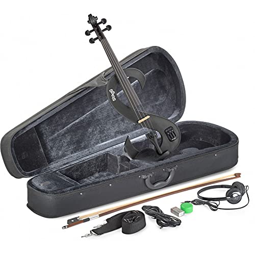 Stagg EVN 4/4 MBK Violon électrique Noir métallique