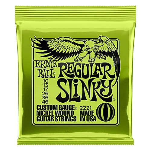 Ernie Ball Regular Slinky Cordes filées en nickel pour guitare électrique, calibre 10-46