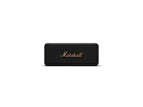 Marshall Emberton BT Black and Brass Enceinte Bluetooth Portable