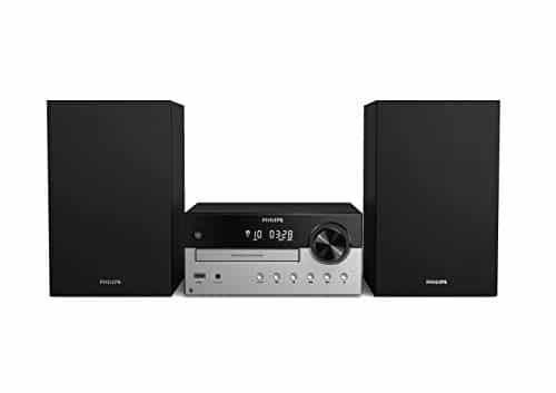 Philips Audio M4205/12 Mini Chaîne Hi-FI CD, USB, Bluetooth (Radio FM, CD-MP3, 60 W, Entrée Audio, Port USB pour Charge, Enceintes Bass Reflex, Contrôle Numérique du Son) - Modèle 2020/2021