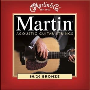 Martin Jeu de cordes pour guitare acoustique 80/2 Bronze Light (.012 .054)