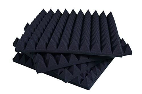Panneaux insonorisants Pyramidal Correction Acoustique 50x50x6 D30 Noir Anthracite Paquet De 20