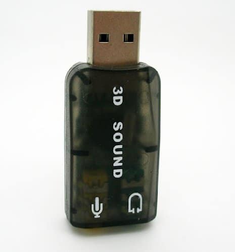 Carte Son Externe 5,1 3D USB Audio et Adaptateur Micro Virtual DJ 2253