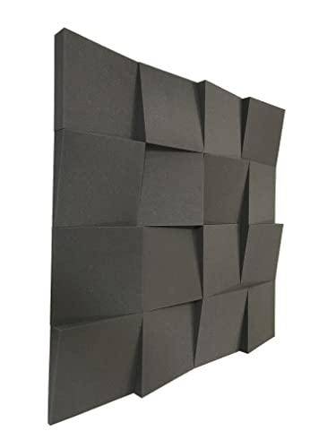 Lot de 16 dalles de traitement acoustique de 30,5 cm en mousse Advanced Acoustics Slider - 1,48 m²