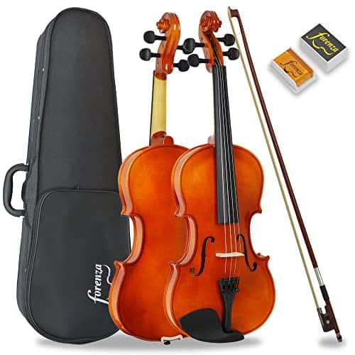 Forenza Uno Series 4/4 Tenue De Violon Pleine Grandeur Pour Débutant Avec Étui Dur Léger, Archet En Bois, Colophane, Cordes En Acier