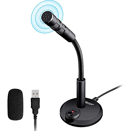 Veetop Micro PC USB pour Ordinateur, Micro Gamer, PC Micro pour Vidéoconférence, Enregistrement Vocal, Podcasting, Skype, Youtube, Jeux, Streaming