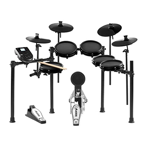 Nitro Mesh Kit d’Alesis Drums – Kit de batterie électronique 10 pièces avec 385 sons et un rack en alu-minium solide