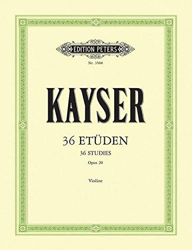 36 Etüden für die Violine Opus 20 / 36 Etudes pour Violon