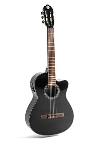 NAVARREZ electro special dark moon NV162, guitare électro acoustique 4/4, noir