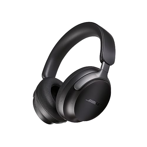 Bose QuietComfort Ultra Headphones, Casque sans fil à réduction de bruit avec audio spatial, Casque Bluetooth confortable avec micro intégré, jusqu’à 24 h d’autonomie de la batterie, Noir
