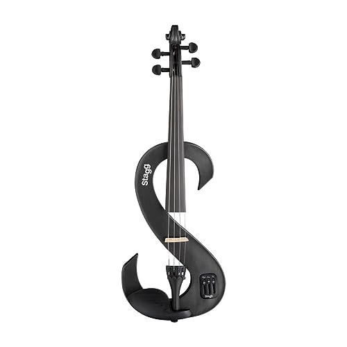 Stagg EVN 4/4 MBK Violon électrique Noir métallique