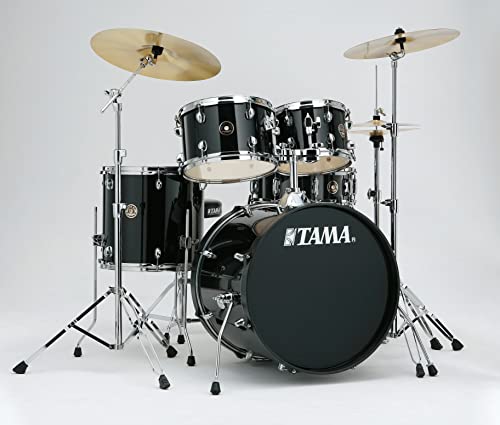 TAMA RM52KH6-BK Rhythm Mate Batterie Set (5 pièces) avec 22" Grosse caisse avec dreiteiligem Set de cymbales/6 Lot de matériel noir