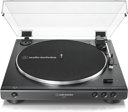 Audio-Technica LP60X Platine Vinyle Stéréo à Entraînement par Courroie, Entièrement Automatique Noir