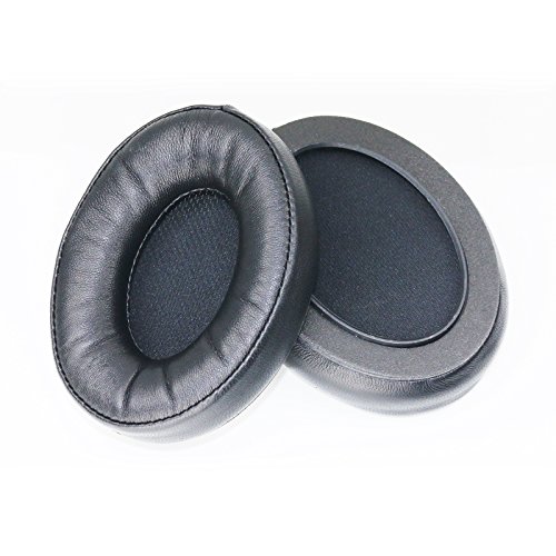 Coussinets de rechange en peau de mouton pour casque Sennheiser HD650, HD600, HD580, HD660S, HD660S2, HD58X, HD6XX - En cuir véritable - Mousse à mémoire de forme