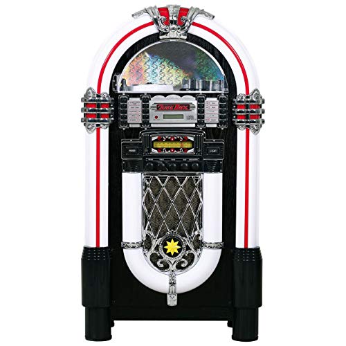 ARCADE JEUX - Juke Box MODELE Retro - Jukebox rétro - Fabrication de Haute qualité - 66,5x39,5x115 - Noir