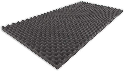 Mousse alvéolée acoustique Env. 100 x 200 x 3 cm
