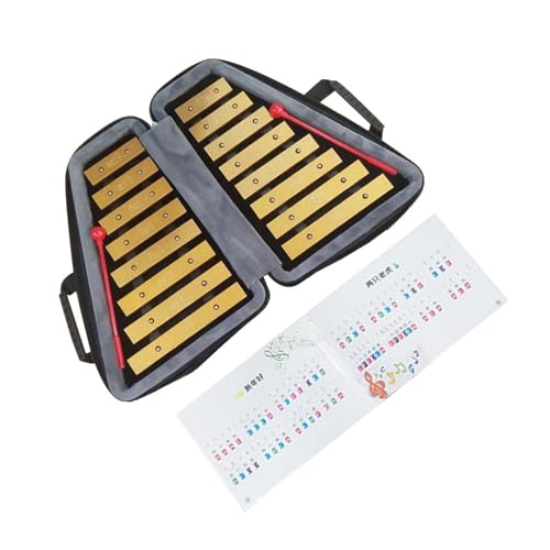 Dickly Instrument de Percussion Xylophone 16 Notes pour Orchestres Scolaires, Cours de Musique
