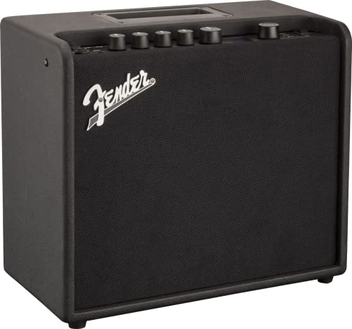 Fender Mustang LT25 Amplificateur de Guitare, 25 W avec Sons Polyvalents, 60 préréglages, 20 Types d'amplis, 25 Effets, Une Interface utilisateur Simple, avec accordeur intégré et connectivité USB