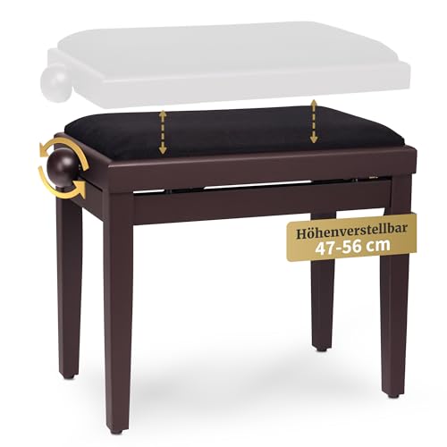 Classic Cantabile banquette pour piano (bois de rose, dépoli)