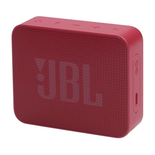 JBL GO Essential 2, Enceinte Bluetooth Portable avec Son Pro, jusqu'à 5 Heures d'autonomie, Design étanche IP67, Rouge