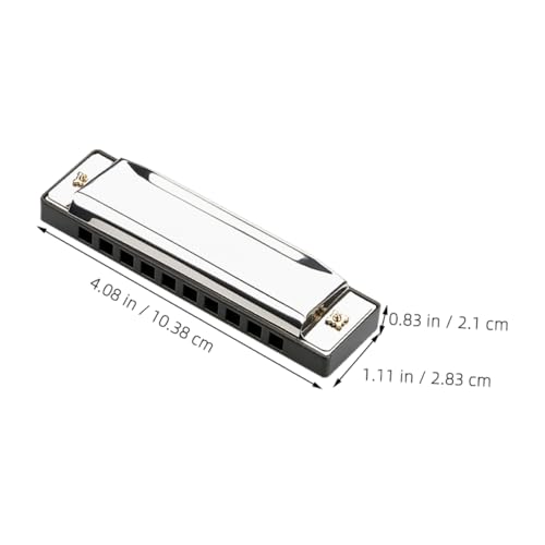 BAZEITFLOW Harmonica Diatonique Do pour Débutants et Instrument Musical Éducatif Portable et Compact avec Étui Rigide Élégant Adapté Aux et Adultes