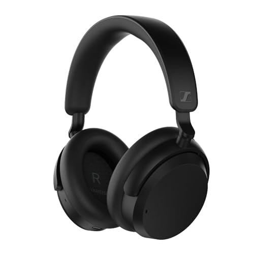 Sennheiser Casque Bluetooth sans Fil ACCENTUM - Durée de Vie de la Batterie 50 Heures, Haute qualité Audio, réduction de Bruit Hybride (ANC) et Confort Toute la journée, Noir